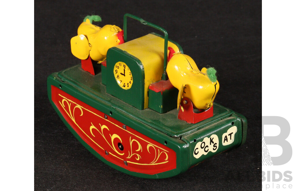 Vintage Pressed Steel Clockwork Cocks at See Saw Toy