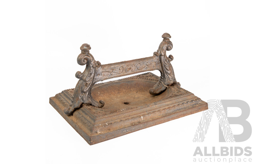 Victorian Cast Iron Boot Scrape