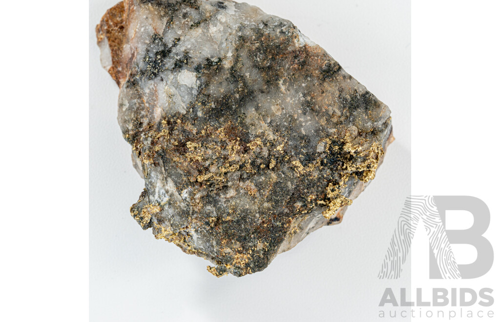 Gold Infused Granite, Small Specimens for a Beginner's Collection