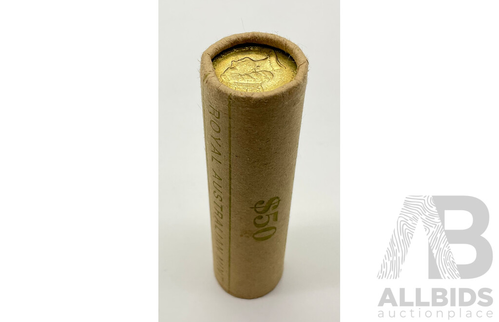 Australian RAM 1988 Two Dollar Coin Roll, Aboriginal Elder, First Year Issue