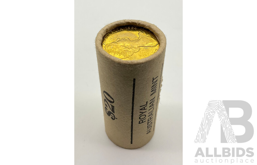 Australian RAM 1984 One Dollar Coin Roll, First Year Issue