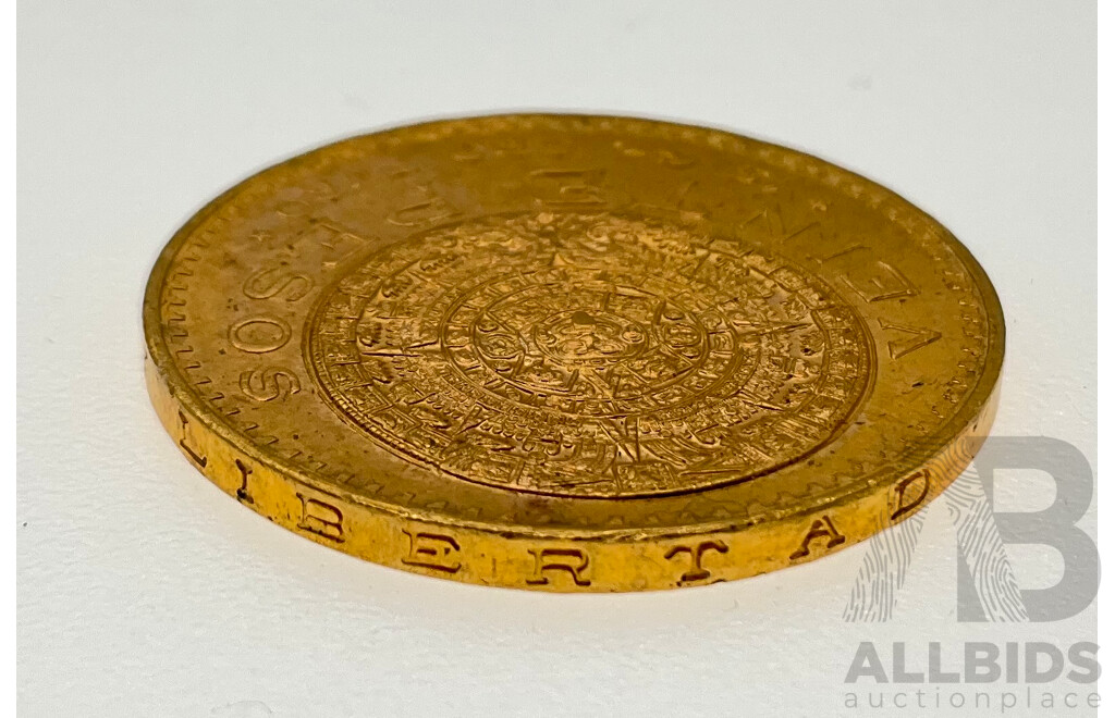 Mexico 1959 Gold Twenty Pesos Coin .900