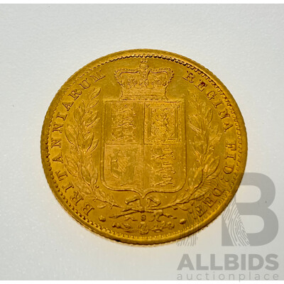 Australian 1886 Gold Sovereign, Sydney Mint .917