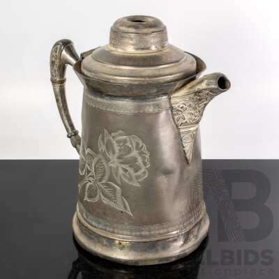 Vintage New Amsterdam Quadruple Plated Silver Plate Coffee Pot