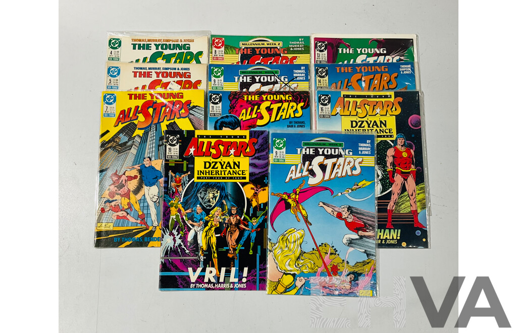 Collection of The Young All-stars Single Issue Comics From DC Comics