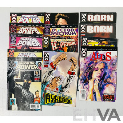 Collection of Comics From Marvel Comics MAX Imprint Including Supreme Power, Born, Terror Inc. and More