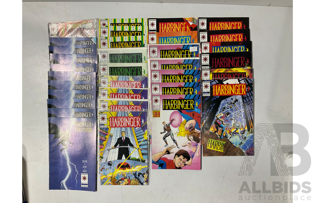 Large Collection of Harbringer Comics Including Several Duplicate Issues