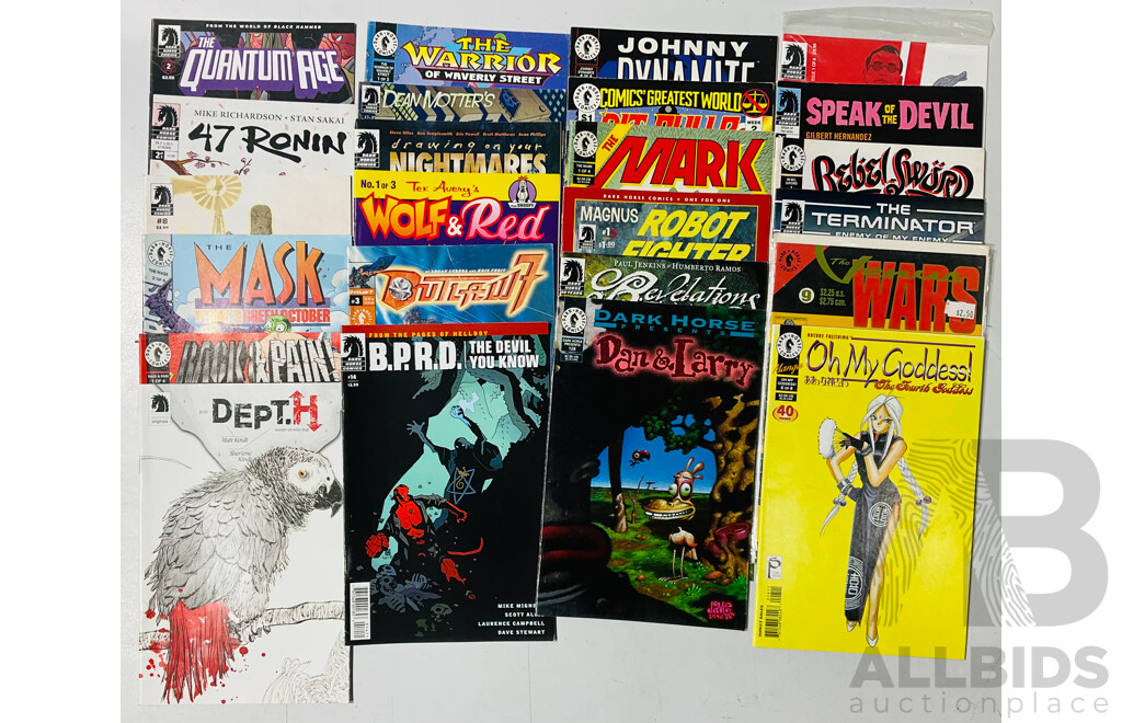 Large Collection of Dark Horse Single Issues Including Terminator: Enemy of My Enemy, B.P.R.D, and More