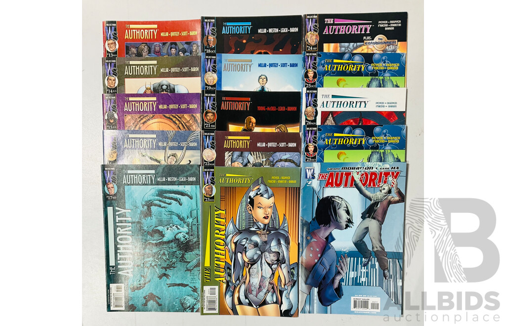 Collection of the Authority Single Issues Including #13-#19, #21-#26 and #2 (grant Morrison Run)