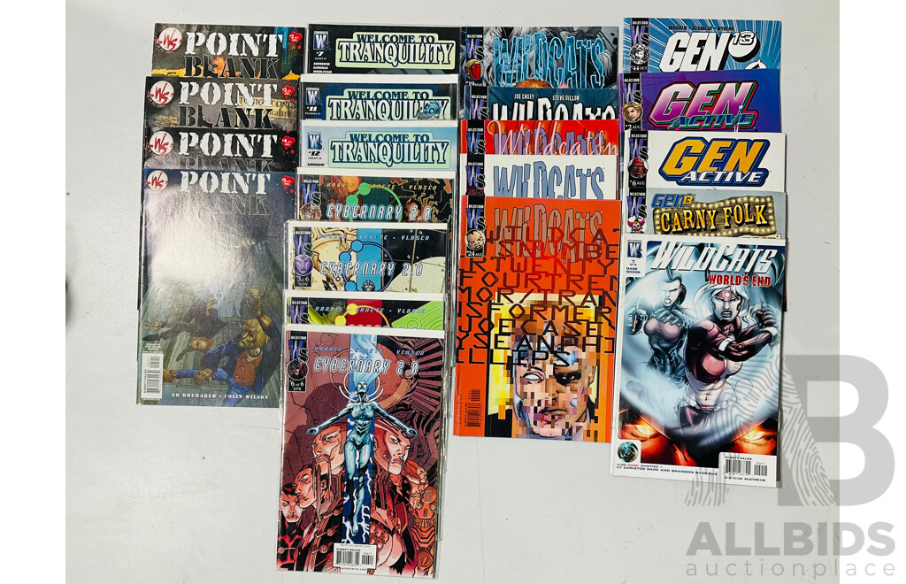 Collection of WildStorm Single Issues Including WildCats, GenActive, Point Blank and More