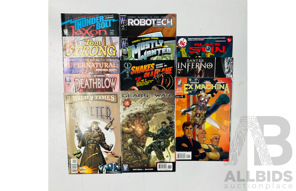 Collection of WildStorm Single Issue Comics Including Ex Machina, Gears of War, Robotech Love and War and More