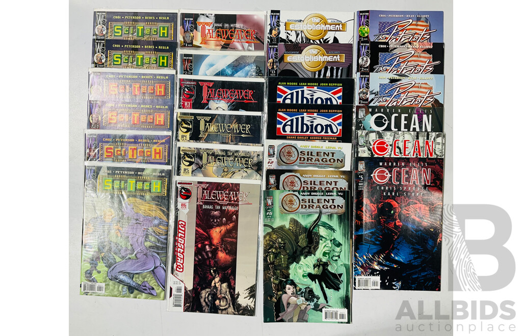 Collection of WildStorm Single Issues Including Taleweaver, Albion, The Patriots and More