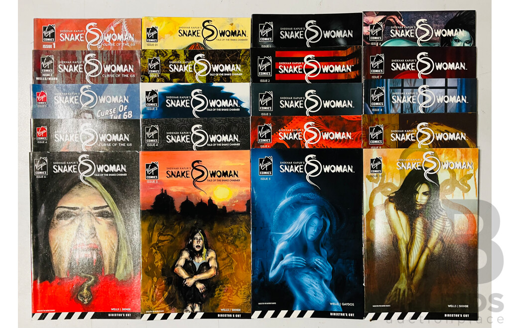 Shekhar Kapur’s Snake Woman #1-#10, Tales of the Snake Charmer #1-6 and Curse of the 68 #1-#4