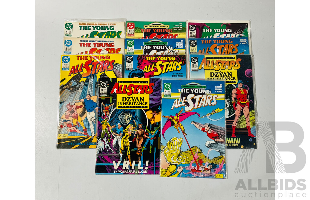 Collection of The Young All-stars Single Issue Comics From DC Comics