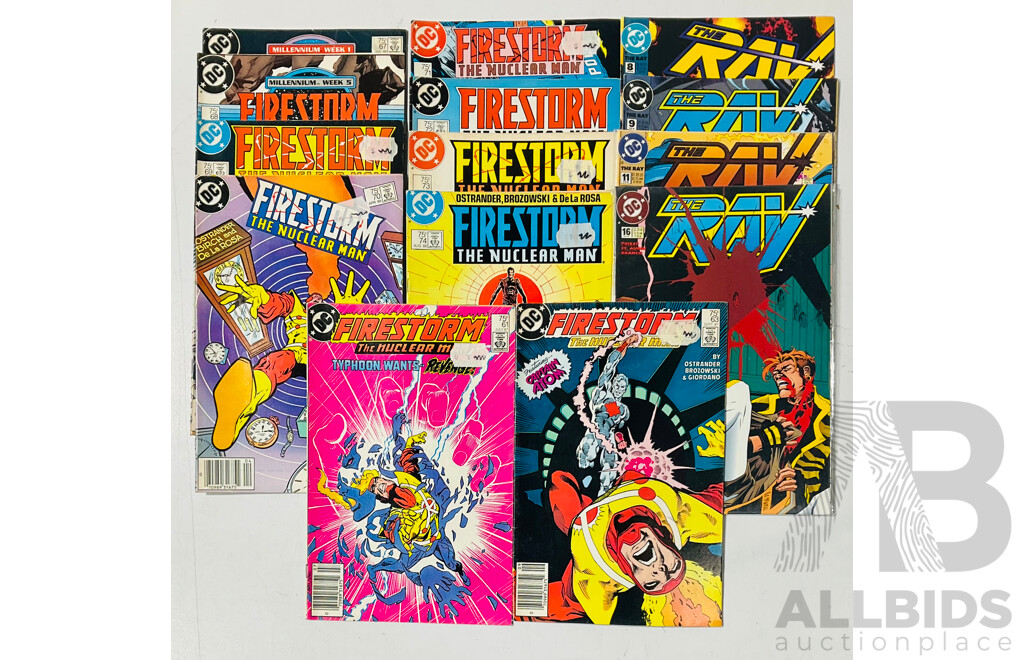 Collection of DC Comics Including Firestorm: The Nuclear Man and The Ray