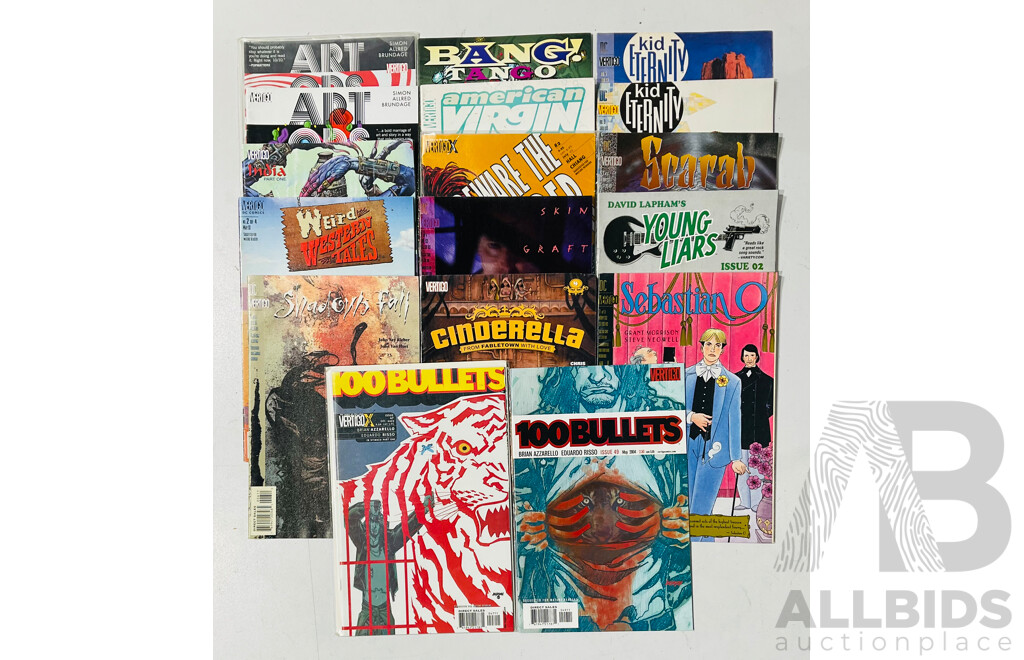 Collection of DC Vertigo Single Issues Including 100 Bullets, Kid Eternity, Hellblazer and Much More
