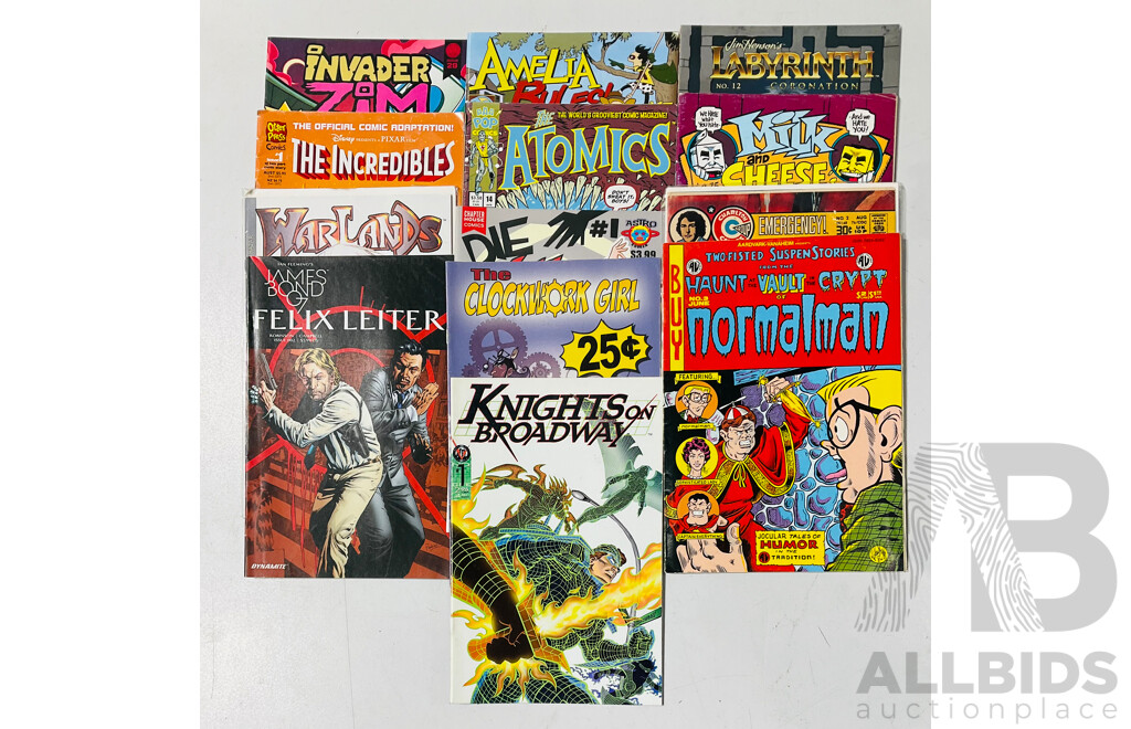 Collection of Single Issue Comics From Several Publishers Including Dynamite, Otter Press, Astro Comix and Much More