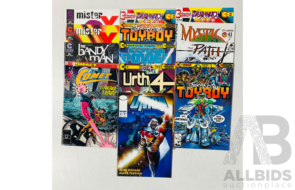 Collection of Single Issue Comics From Several Publishers Including Continuity Comics, Image Comics, Caliber Comics and More