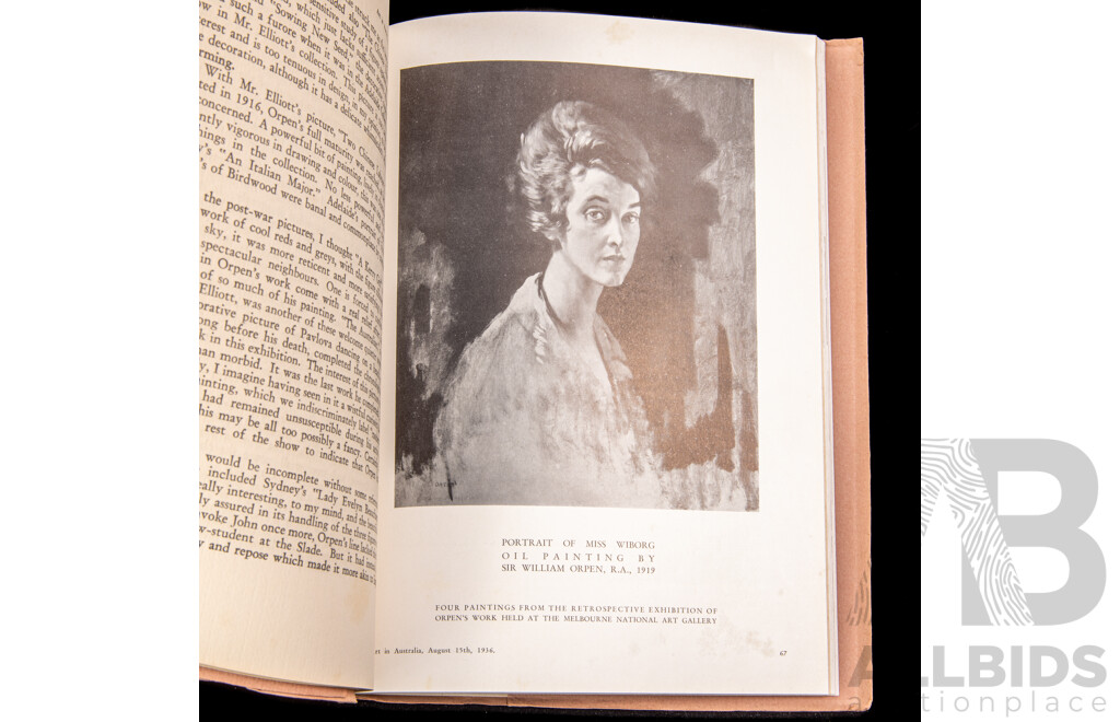 Wonderful Collection of Antique Art in Australia Quarterly Magazines From 1923, 1930, 1931, 1934, 1936 (x2) and 1937, Edited by Sydney Ure Smith (1887-1949) & Leon Gellert (1892-1977), (7)