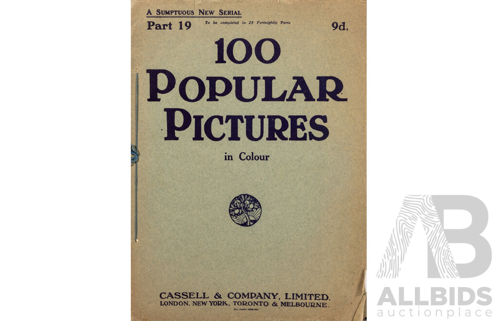 Wonderful Lot of Antique & Vintage British and European Art Books and Magazines Including 100 Popular Pictures and 100 Famous Paintings (1910-12), The Art of Portrait Painting (1905) and More (7)
