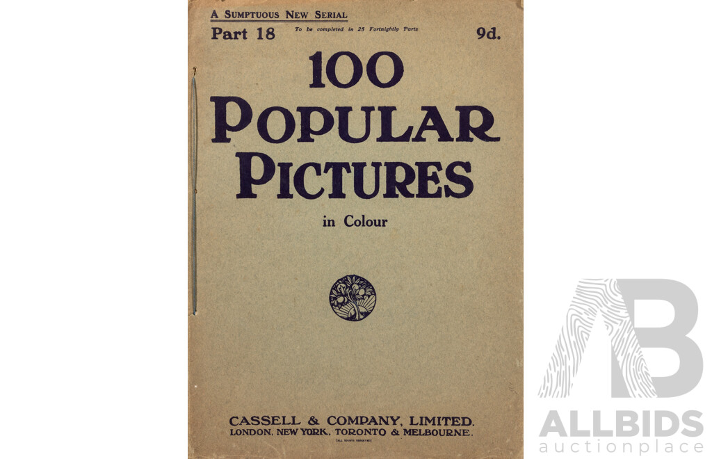 Wonderful Lot of Antique & Vintage British and European Art Books and Magazines Including 100 Popular Pictures and 100 Famous Paintings (1910-12), The Art of Portrait Painting (1905) and More (7)