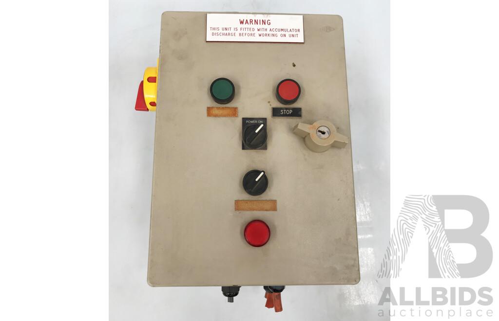 Electrical Box Enclosure with Starter Control Panel