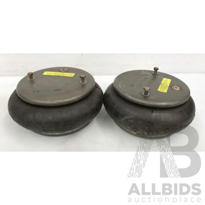 Pair of Air Springs with Metal Plates