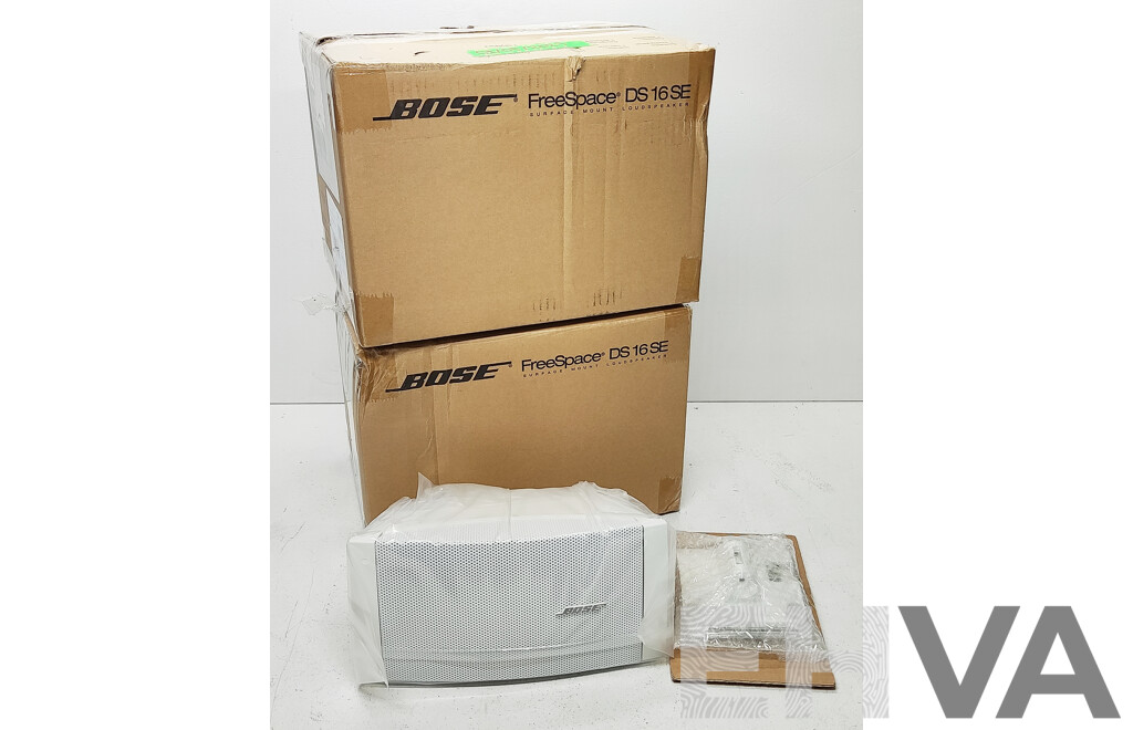 Bose (DS 16 SE) White Loud Speaker W/ Mounting Hardware - Brand New - Lot of Two