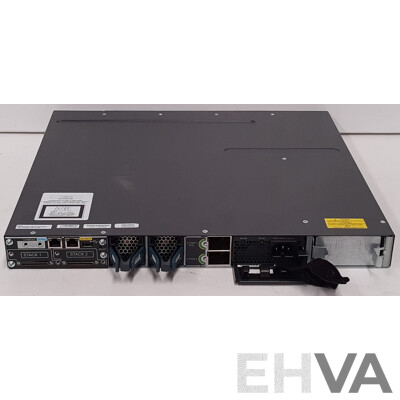 Cisco (WS-C3750X-24P-S) Catalyst 3750-X Series PoE+ 24 Port Stackable Gigabit Ethernet Switch