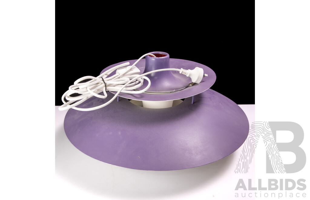 Mid Century Purple PH5 Pendant Light by Poul Henningsen for Louis Poulsen