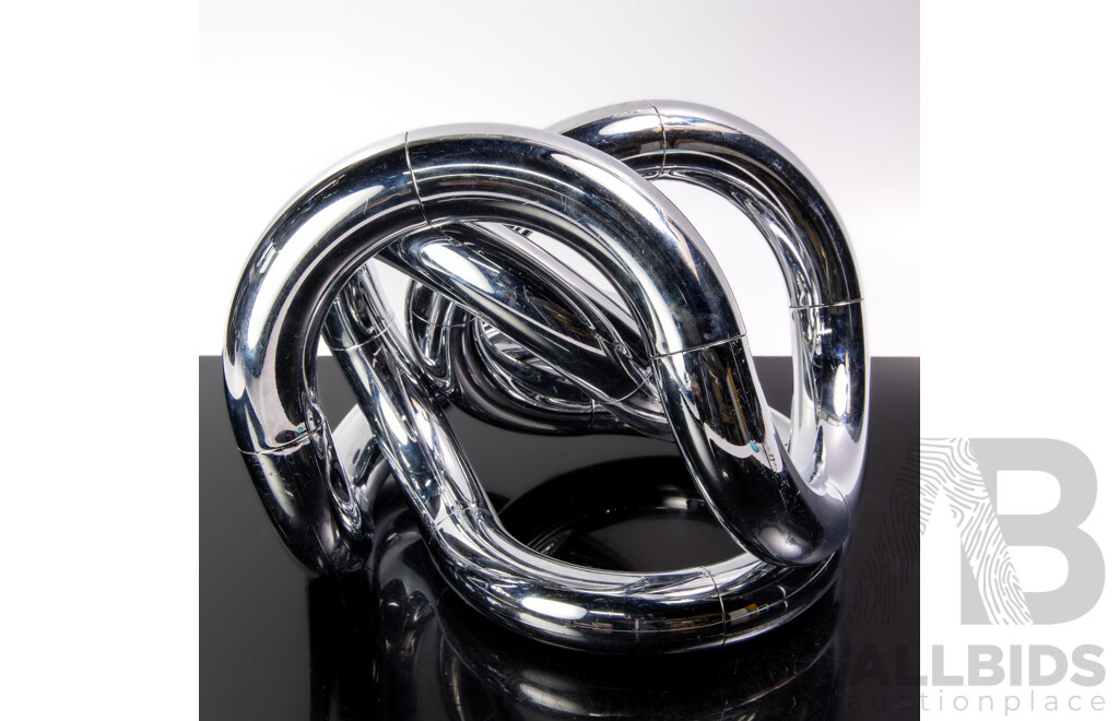 Large 1970s Museum Tangle 'Chrome' Sculpture