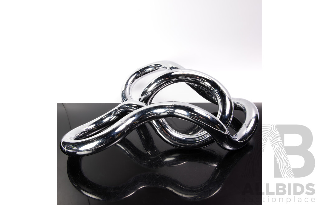 Large 1970s Museum Tangle 'Chrome' Sculpture