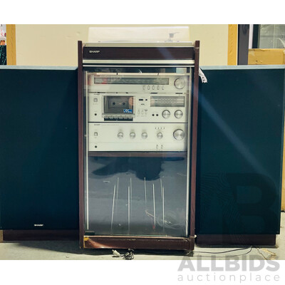 Sharp Full Auto Stereo Turntable RP-21 with Speakers, Stereo Tuner, Stereo Cassette Deck and Amplifier