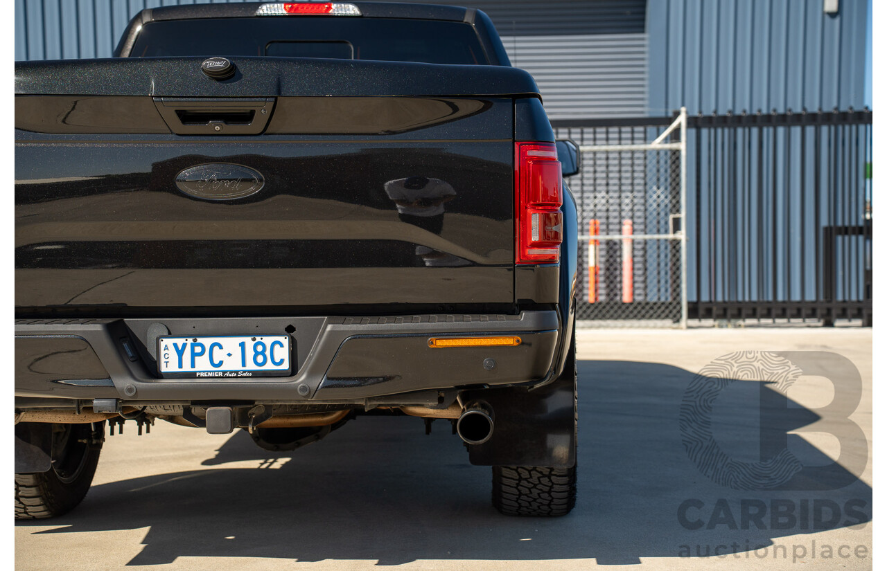 01/2015 Ford F-150 Lariat Black Ops by Tuscany (4x4) 4d SuperCrew Utiltiy Tuxedo Black Metallic Whipple Supercharged V8 5.0L