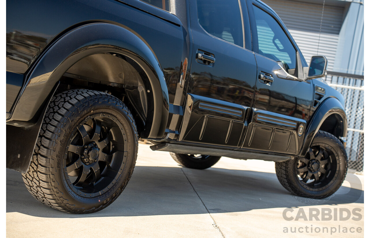 01/2015 Ford F-150 Lariat Black Ops by Tuscany (4x4) 4d SuperCrew Utiltiy Tuxedo Black Metallic Whipple Supercharged V8 5.0L