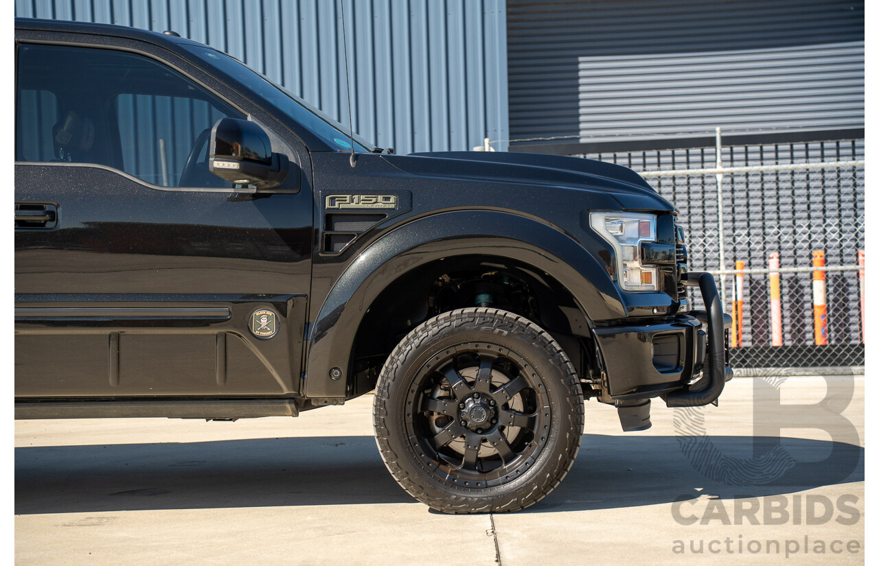 01/2015 Ford F-150 Lariat Black Ops by Tuscany (4x4) 4d SuperCrew Utiltiy Tuxedo Black Metallic Whipple Supercharged V8 5.0L