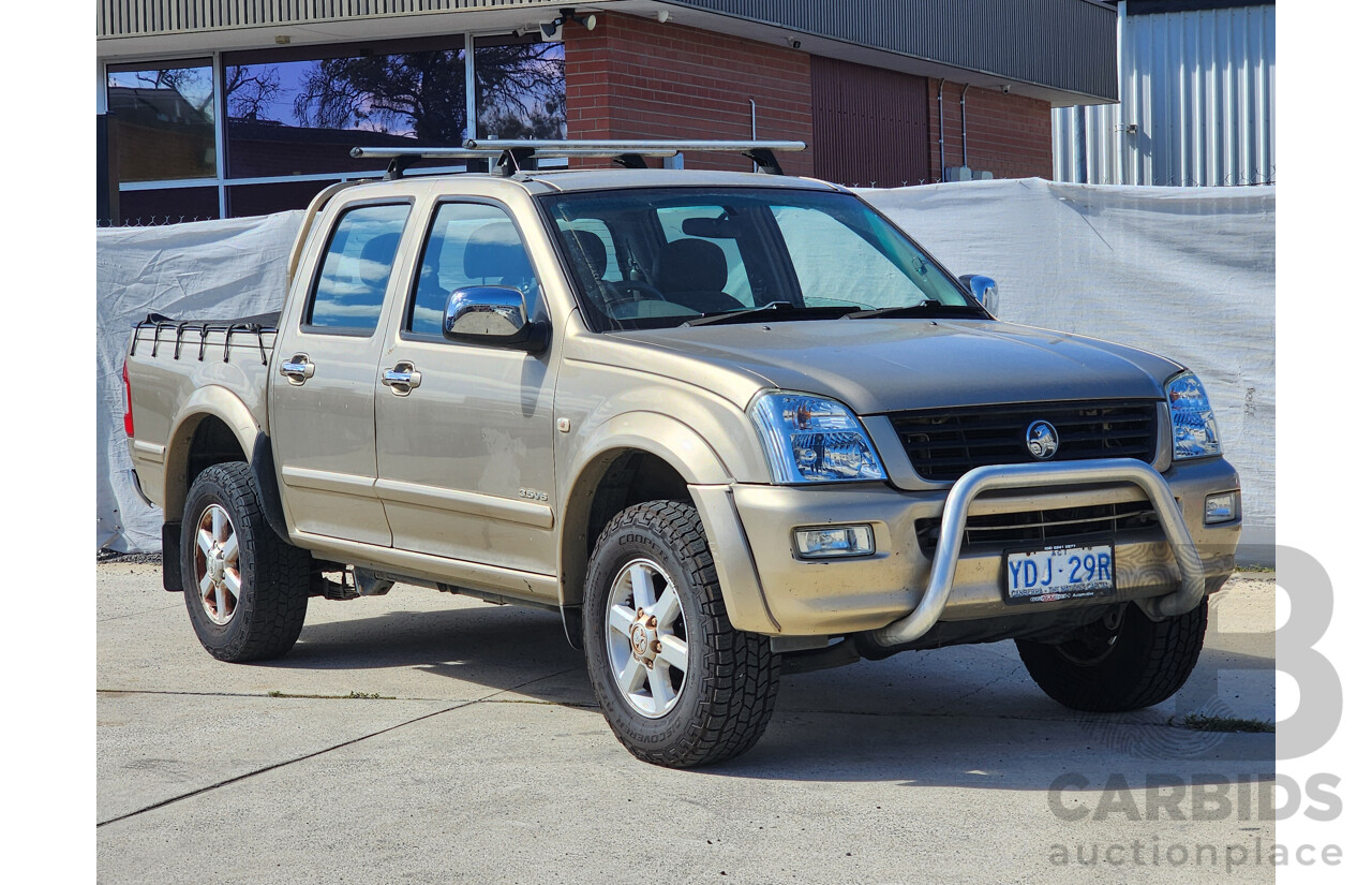 9/2004 Holden Rodeo LT RA Crew Cab P/Up Gold 3.5L