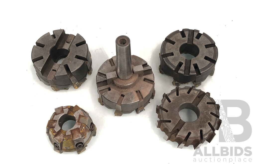 Milling Machine Slot Cutters - Lot of Five - New