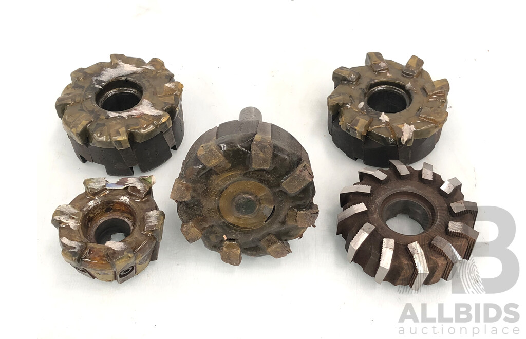 Milling Machine Slot Cutters - Lot of Five - New