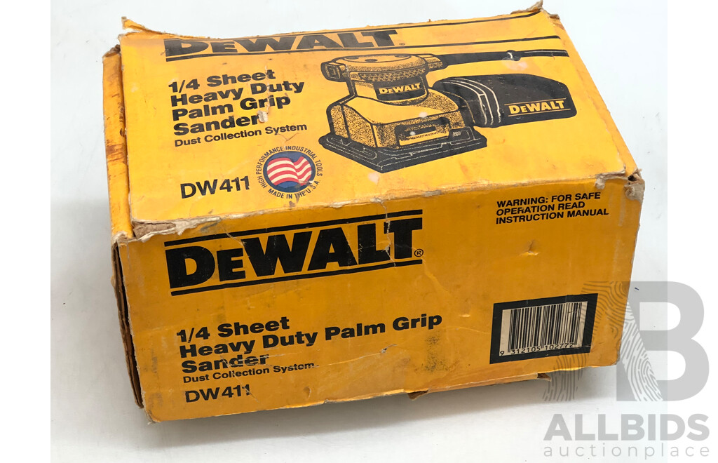 DeWalt  Electric 1/4 Sheet Heavy Duty Palm Grip Sander
