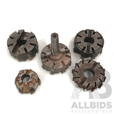 Milling Machine Slot Cutters - Lot of Five - New