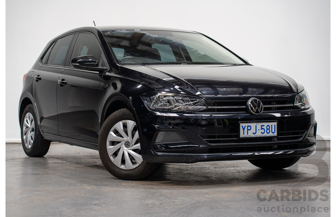 11/2021 Volkswagen Polo 70TSI TRENDLINE FWD AW MY21 5D Hatchback Black 1.0L