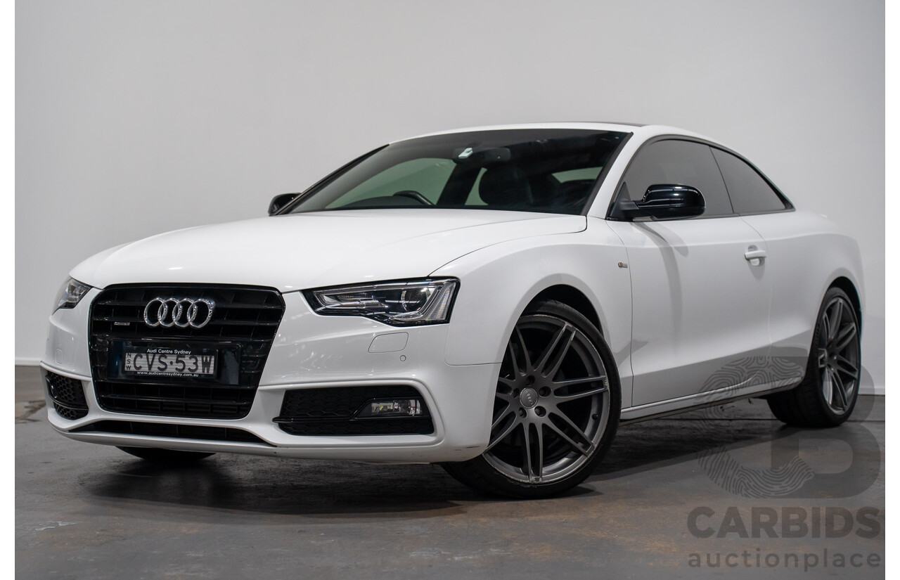 7/2014 Audi A5 2.0 TFSI Quattro (AWD) 8T MY14 2d Coupe Ibis White Turbo 2.0L