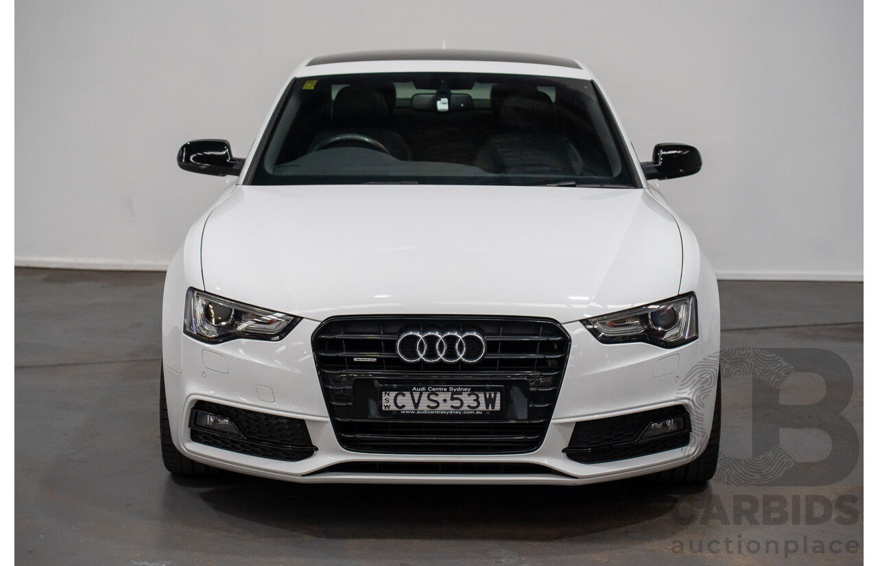 7/2014 Audi A5 2.0 TFSI Quattro (AWD) 8T MY14 2d Coupe Ibis White Turbo 2.0L