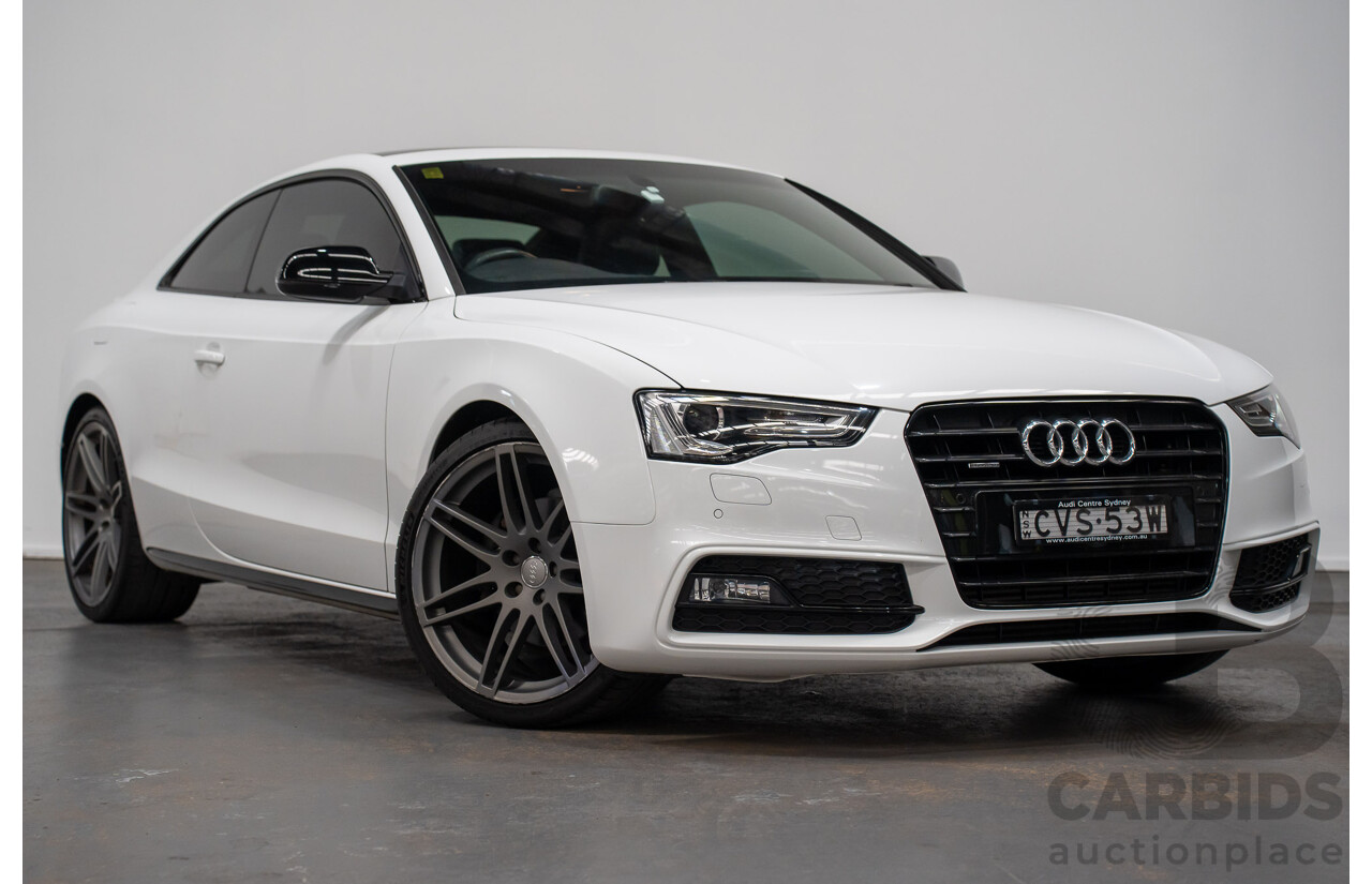 7/2014 Audi A5 2.0 TFSI Quattro (AWD) 8T MY14 2d Coupe Ibis White Turbo 2.0L