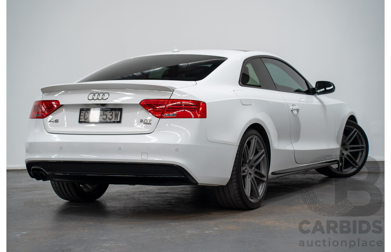 7/2014 Audi A5 2.0 TFSI Quattro (AWD) 8T MY14 2d Coupe Ibis White Turbo 2.0L