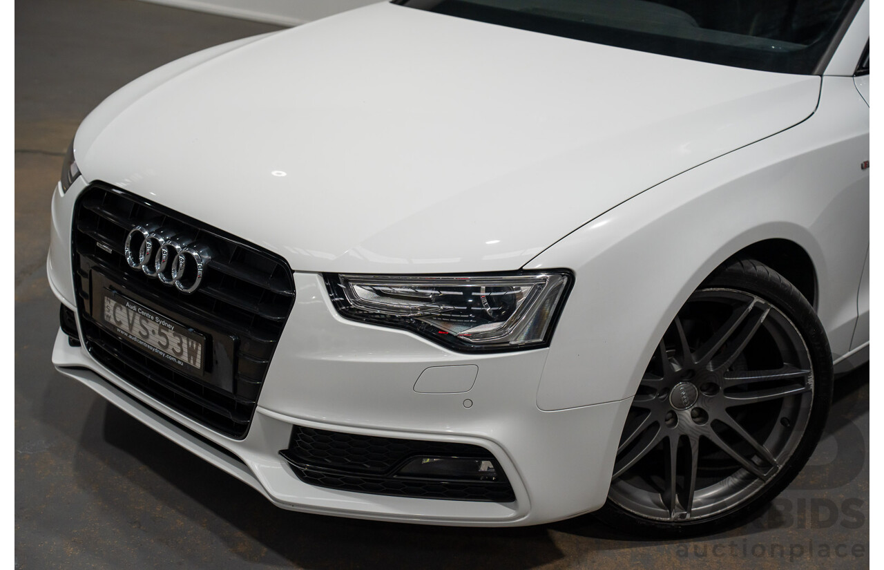 7/2014 Audi A5 2.0 TFSI Quattro (AWD) 8T MY14 2d Coupe Ibis White Turbo 2.0L