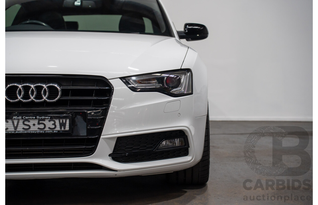 7/2014 Audi A5 2.0 TFSI Quattro (AWD) 8T MY14 2d Coupe Ibis White Turbo 2.0L