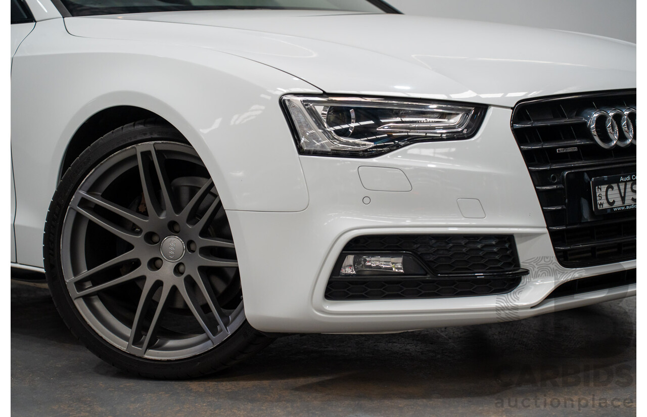 7/2014 Audi A5 2.0 TFSI Quattro (AWD) 8T MY14 2d Coupe Ibis White Turbo 2.0L