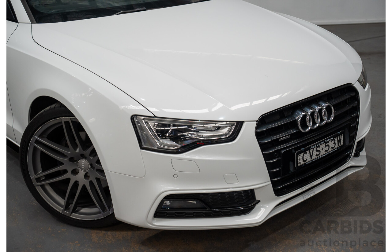 7/2014 Audi A5 2.0 TFSI Quattro (AWD) 8T MY14 2d Coupe Ibis White Turbo 2.0L